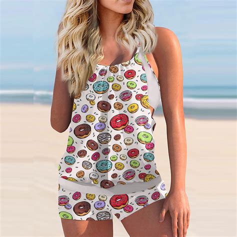 Yu Cheng Women S Sexy Slim Fit Printed Sling Split Boxer Shorts Bikini