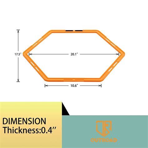 Kwo Fitness Speed Agility Training Set Hex Agility Ring Hexagonal
