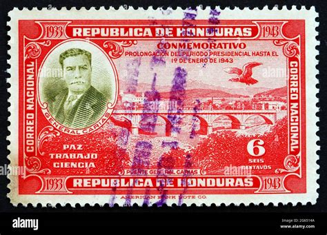 Honduras Circa A Stamp Printed In Honduras Shows General Carias