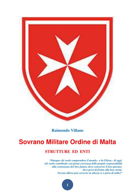 Pdf Sovrano Militare Ordine Di Malta Strutture Ed Enti