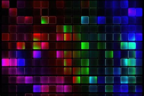 Premium AI Image | A colorful wallpaper with a colorful square pattern.