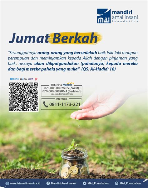 Jum At Berkah Orang Yang Bersedekah Akan Dilipatgandakan Pahalanya