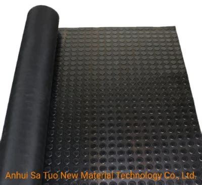 Anti Slip Non Slip Circular Stud Rubber Sheet Roll Flooring Mat China