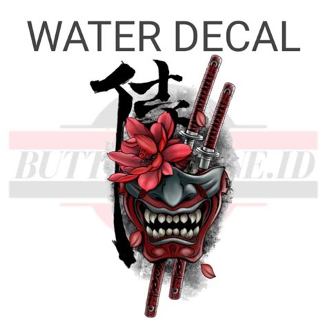 Jual Water Slide Decal Helm Maskflower Japan Oriental Shopee Indonesia