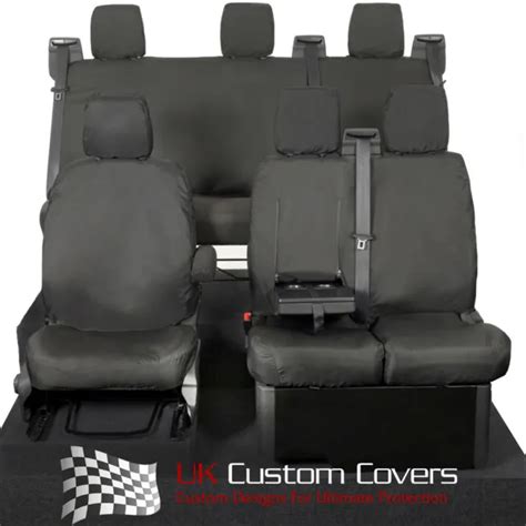 Ford Transit Custom Phev 2023 Heavy Duty Front And Rear Seat Covers Black 102 131 £104 95