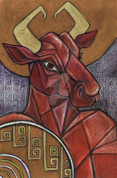 The Minotaur Is A Mythical Creature Portrayed In Classical Times With