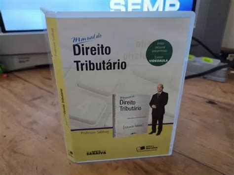 Dvd Manual De Direito Tributário Eduardo Sabbag Original Mercadolivre