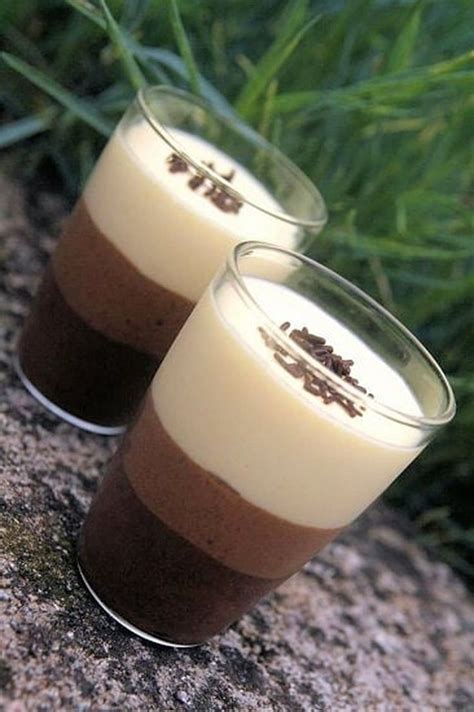 Verrines De Trois Mousses Au Chocolat Recette Recette Verrine