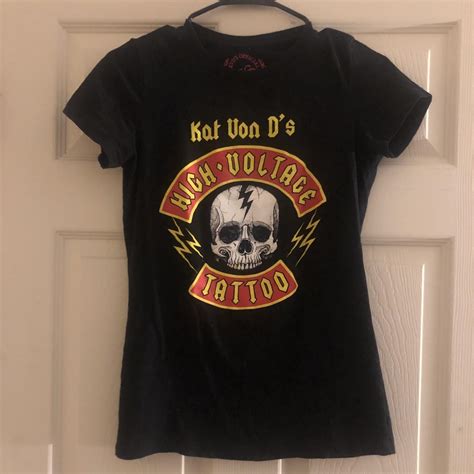 Kat Von D High Voltage Tattoo Souvenir Women Shirt Depop