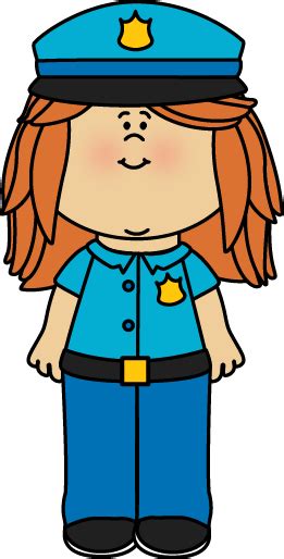 Girl Police Officer Police Badge, Police Officer, Cartoon Clip Art ...