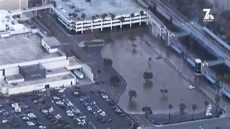 san diego river flooding fashion valley mall nbc  san diego