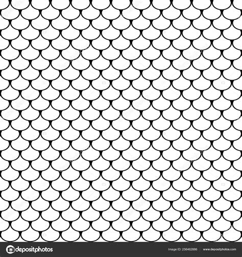 Seamless Fish Scale Pattern Stock Vector By Troyka