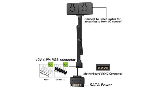 Ezdiy Fab Convertisseur Rgb Hub De Transfert V Rgb V Argb Avec