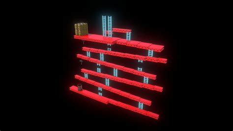 Donkey Kong Level 1 - Download Free 3D model by Yanez Designs (@Yanez ...