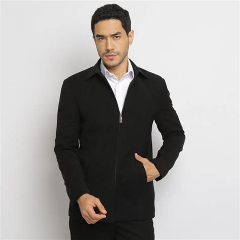 Jual Jasket Semi Jas Formal Pria Jas Blazer Jackerton Hitam S