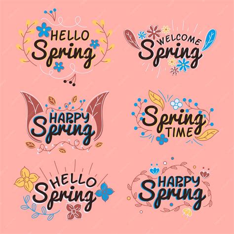 Концепция коллекции значок плоский дизайн весны | Бесплатно векторы