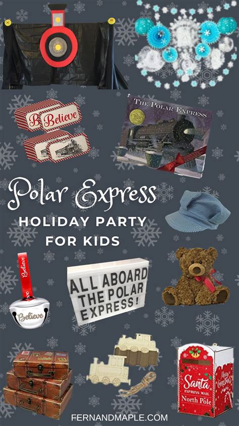 The Polar Express Holiday Party For Kids Is Featured In This Image With