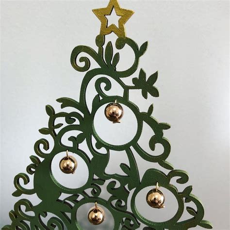 Rvore De Natal Decorada Em Mdf Elo Produtos Especiais