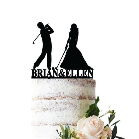 Golf Wedding Cake Topper Etsy