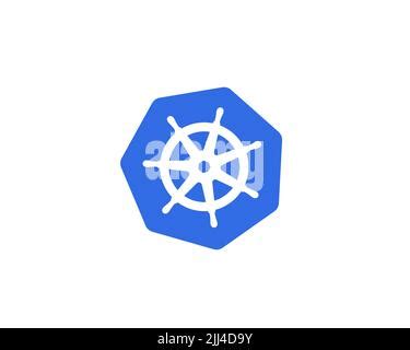 Kubernetes, Logo, White background Stock Photo - Alamy