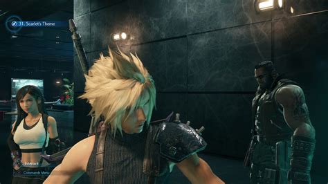 Final Fantasy Vii Remake Cloud Tifa And Barrett Dancing To Scarlets