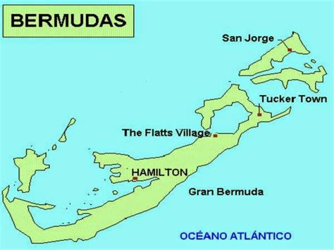 Patria Y Unidad Un Poco De Geograf A Mapa De Islas Bermudas