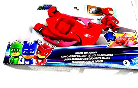 Pj Masks Deluxe Owl Glider Car Action Figure New Hasbro B