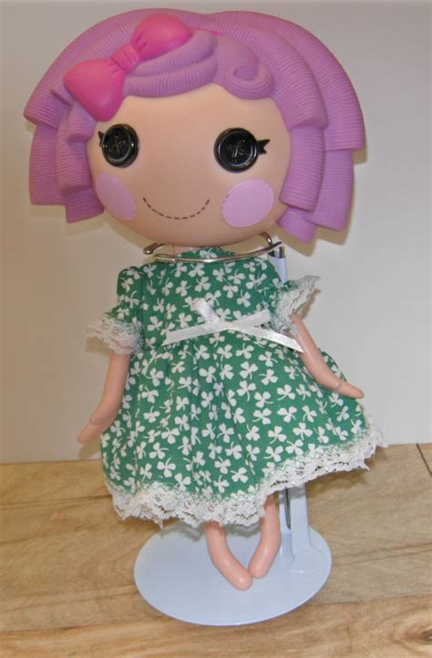 St Patricks Day Dress Green With White Shamrocks For 13 Lalaloopsy