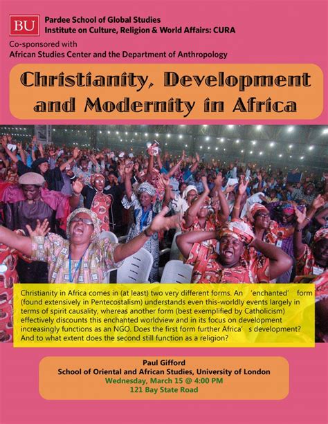 Christianity, Development and Modernity in Africa | Center for Global ...