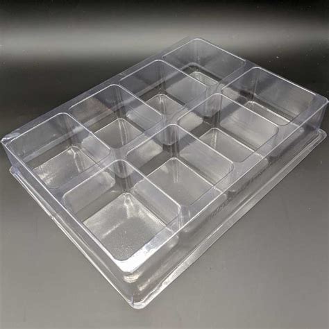 Rectangular Cavity Clear Plastic Trays 313 X 24 X 2 Engineered