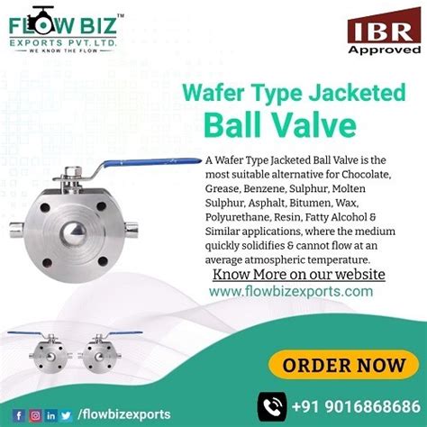 Wafer Type Jacketed Ball Valve At 700000 Inr In Mumbai Flowbiz