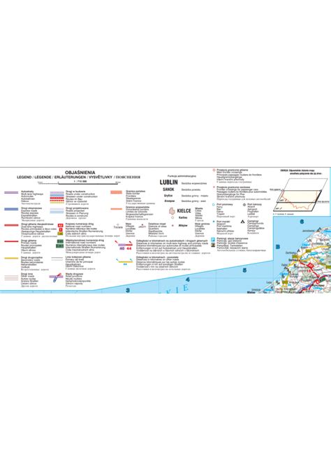 Polska Mapa Samochodowa Laminowana 2024