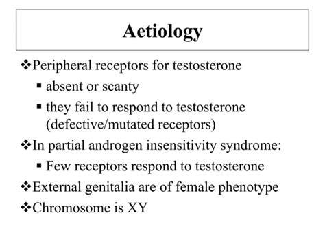 Androgen Insensitivity Syndrome Testicular Feminization Syndrome Ppt