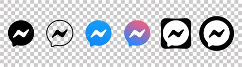 premium vector collection   messenger icons social media