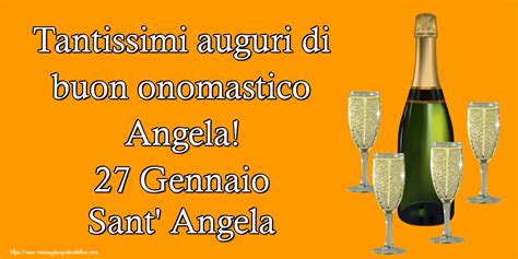 Cartoline Di Sant Angela Tantissimi Auguri Di Buon Onomastico Angela