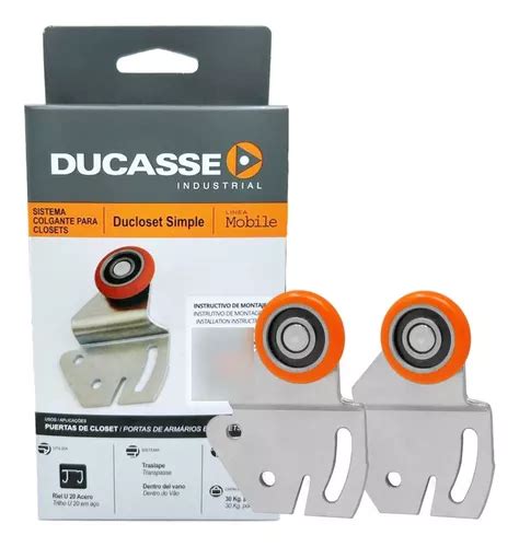 Sistema Corredizo Para Puertas Ducloset Simple Ducasse