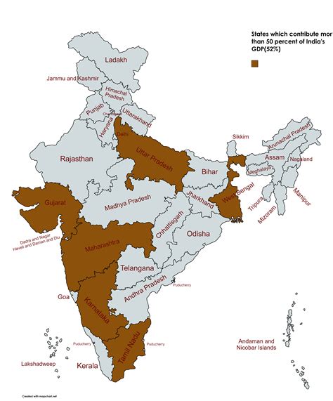 States which account for over 50% of India's GDP : r/JBMBA