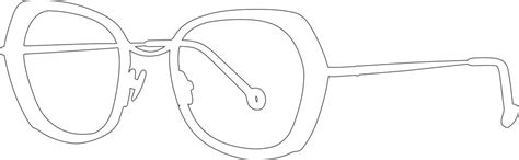 Солнцезащитные очки очки в стиле line art черный контурный рисунок ...