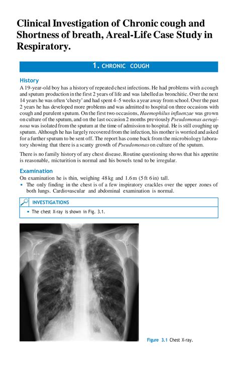 Solution College Of Medicine Sohag University Clinical Investigation Of Chronic Cough And