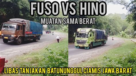 Fulladu Kekuatan Truck Fuso Dan Hino Muatan Berat Di Tanjakan