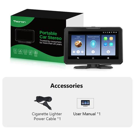 Linux 7 Inch Portable CarPlay Android Auto Car Radio P3 Eonon