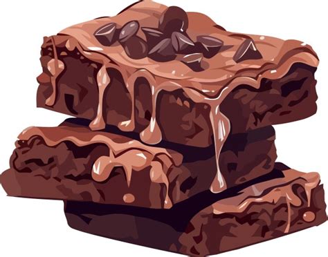 Chocolate Brownies Royalty Free Vector Image Vectorstock