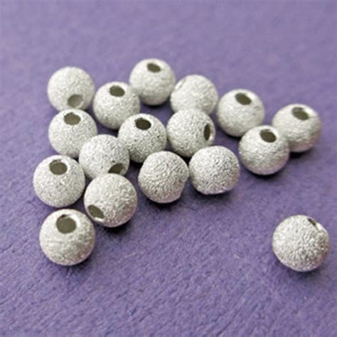 New 4mm 925 Sterling Silver Mirror Ball Round Spacer Bead Etsy UK