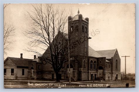 J87 Prairie Depot Ohio Rppc Postcard C1910 The Church Of Christ 410 Ebay