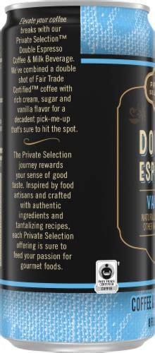 Private Selection Vanilla Double Espresso Coffee Milk Beverage Fl