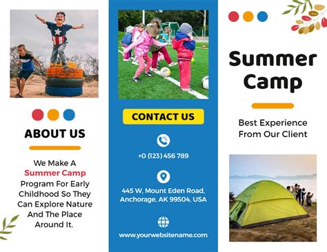 Summer Camp Brochure Templates