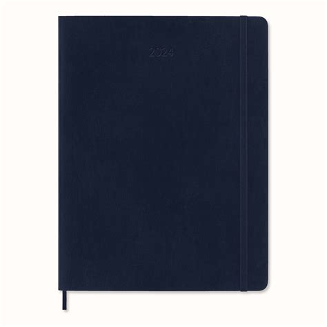 Classic Planner 2024 XL Weekly Soft Cover 12 Months Sapphire Blue