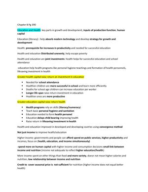 Econ Unit Econ Notes Chapter Development Process Of