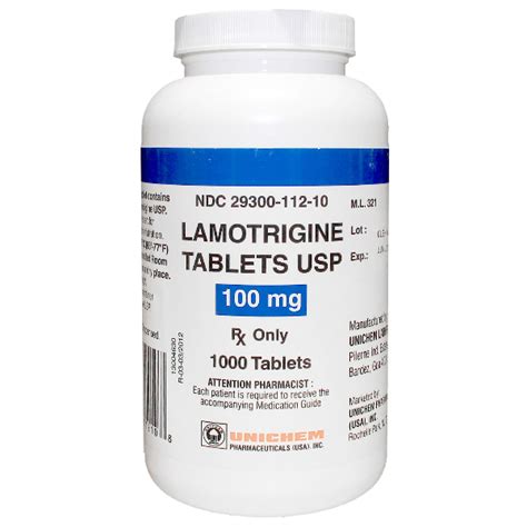 Lamotrigine Tab 100mg Rx Products