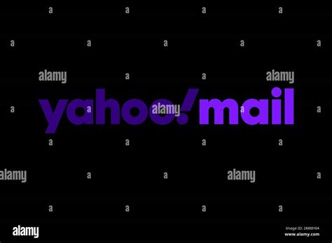 Yahoo! Mail, Logo, Black background Stock Photo - Alamy 